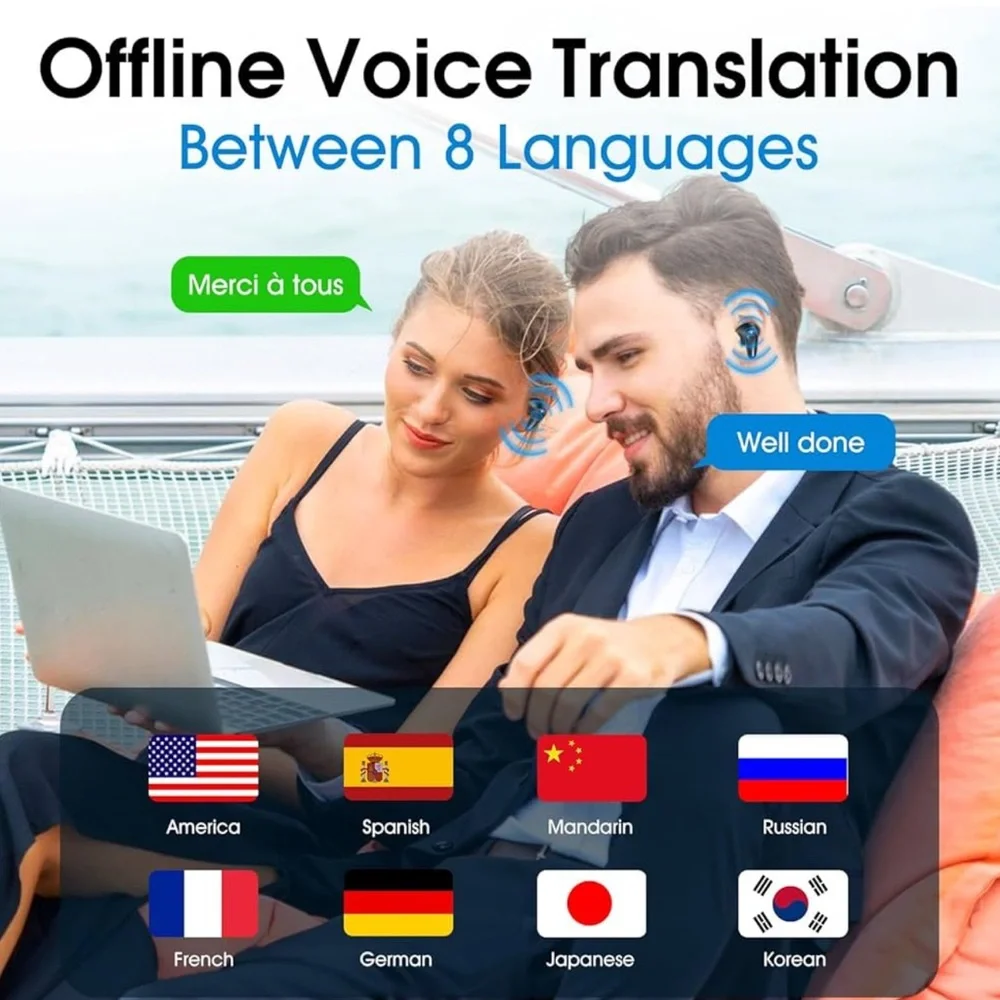 Language translation earbuds